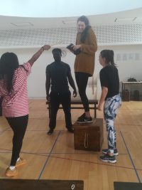 Students in rehearsal