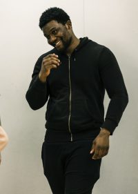 Acting student in rehearsal